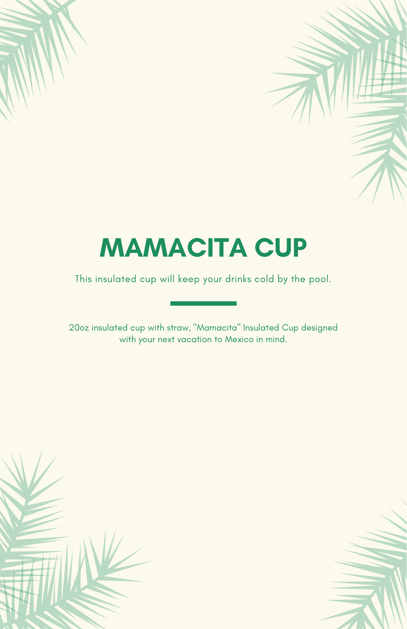 "Mamacita Needs a Margarita" Insulated Cup