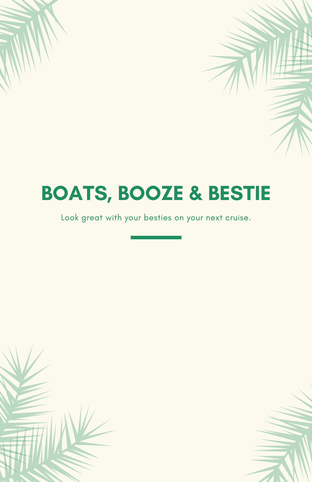 "Boats, Booze, Bestie" Cruise Tank Top