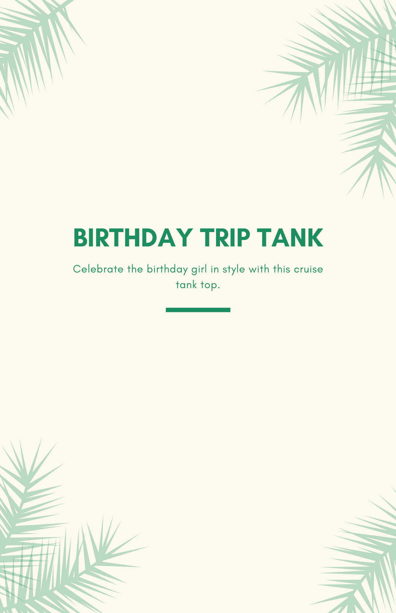 "Birthday Trip" Tank Top